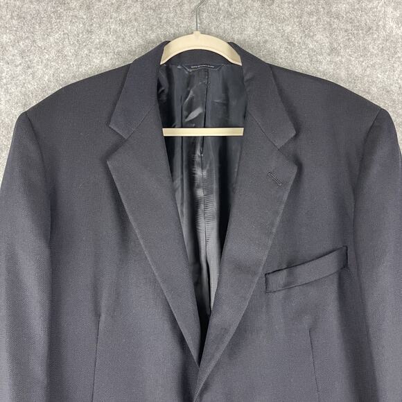 Brooks Brothers Loro Piana Golden Fleece Blazer Mens 44R Blue Gold Button 130s - Picture 2 of 16